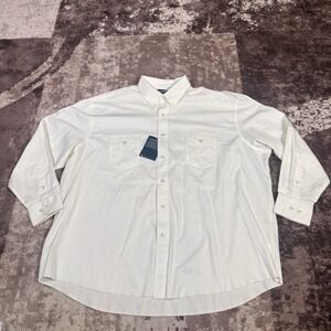 Wrangler Shirt Mens 3XL White Painted Desert Long Sleeve Button Down Western